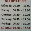 Öppettider