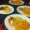 Dagens lunch grillad kyckling  och stek Torsk på Roma