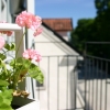 Utsikt från balkongen i rum 2