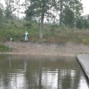 Badet i närheten, vädret var kass, men vattnet var varmt och skönt!