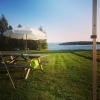 Bild från Midnäs av @fishgang69 - Sämre utsikt kan man ha vid middagsbordet! #tgif #segersta #camping