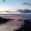Bild från Herrängs Marina av @tingen_maria - Solnedgång vid vattnet!