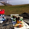Bild av @nalle58 - Frukost vid Sikabacken, så underbart lugnt och skönt att vara helt ensamma på badstranden!