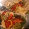 Riktigt goda sallader! Idag finns lax & potatissallad och kycklingfilé &pasta, 109:- inkl kaffe och bröd