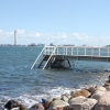Bryggan vid Ribersborgs nakenbad i Malmö 2009