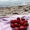 Bild av @tildamf - #summer #beach #lommabeach #strawberrys #sun #närlivetärsombäst @nattanatten