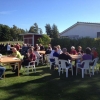 Bra uppslutning på årets sista arbetsmöte. Nu fikapaus i sol och ca 25 grader.