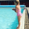 Bild från Dalbybadet av @carola_bergman - Från att inte ha vågar hoppa från kanten i juni el velat doppa huvudet.. 