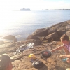 Bild från Hängnan Tjurkö av @louiselululu - Avslutar en toppen dag på sjön med en grillning på hallarna #tjurkö #hallarna #stenaline