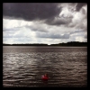 Bild från Prästryggen Bad av @tessbhl - Regn och mullrande åska hindrade inte badandet #sommar #semester #bad