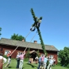 und der Traditionelle Baum in Stellung gebracht (=