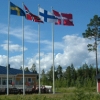 Reception, kiosk och servicebyggnad