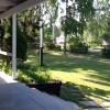 Morgon kaffe på verandan.