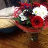 Idag fyller en av ägarna år, det firas med blommor, bullbak och en fika så klart! Grattis Marie!