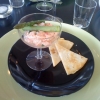 Laxceviche med sparris och västerbottenbröd