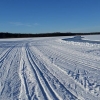 Plogat bort  knottret på isen  harvat  i snö i skidspåren och dragit  om 3 st lite  is kom fram men  annars vart det väldigt bra om  jag  får  säga det själv tänk på säkerhet och använd isdubbar sjöis.