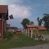 Kafe Kvarnudden har skön utsikt över vattnet utanför Gräddö