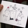 Den här illustrationen är framtagen för Livsvinst Vintage & SecondHand av Kajsa Tengvall