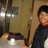 min Japanska gäst får sin första riktiga Italienska ´Caffé´ i Stockholm :)