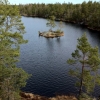 Vackra Årsjön, med mycket vildmarskänsla. Med lite tur kan man se storlommarna i södra delen. Vi hoppas de ska lyckas med häckningen i år!