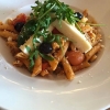 Pasta med mozzarella och grönsaker