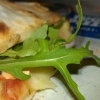 Pizza with Parma ham and Rucola