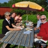 Härlig middag ute i sommarvärmen!