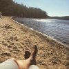 Bild från Vitsand Strand av @lillmoa79 - Baddag i tiveden #vitsand #svensksommar #bada #familjen #mys #tiveden #utflykt