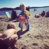 Bild från Vitsand Strand av @ape_anderson - #solsöndag är #badsöndag idag tog vi oss till #vitsand ❤️Majken❤️ och 