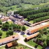 Flygbild över Österbybruks herrgårdsområde.