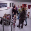 Vernissage! Alltid någon utställning en trappa ner.
