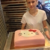 Duktiga Emma har bakat till ett av helgens kalas. Temat är Hello Kitty. Trevlig helg!