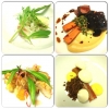 Supé 7/5-13
Sik, gräddfil, ramslök
Lake, jordärtsskocka, löjrom
Oxbringa, karamelliserad morot, rostade hasselnötter
Rabarber, lakrits, citron
Hälsningar köket