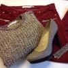Byxor och tröja från Isabell Marant 695kr, nya skor från Calvin Klein 675kr och armband Ra-Re 225kr