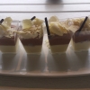 Lime och vitchokladmousse med chokladmousse....allt ekologiskt naturligtvis ;)