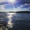 Bild från Hässelbys Strandbad av @muulin - Kvällsbad 