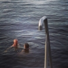 Bild från Paulins Brygga av @pakehall - Kvällsdopp vid Paulins brygga, Båstad. Andra havsbadet för i år. Och det är den 1 augusti!!! #sommar2015 #sommar #båstad #bjäre #skåne