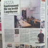Idag finns vi med i Metro! 4/5 är inte illa. Även om vi gör romerska pizzor istället med tunn krispig kant :)