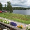 Utsikt från uteserveringen.
