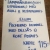 Stolta serverar vi lammfärs från egen produktion;),