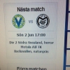 Kom och köp en tårta och få två biljetter till värmbolsmatchen på Söndag! Så långt lagret räcker!
