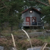 Den andra stugan med upp till 6 bäddar.