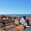 Visby är en mycket vacker stad! Fotot är taget från taket som man enkelt når via takterrassen på vår anläggning vid Wallers Plats.