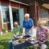 Bordsservering på terassen