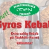 Vi på Pizzeria Oden är först i stan med Gyros Kebab. En extra saftig kebab gjord på högkvalitativ fläskkarré och färska grönsaker. Välkommen in och smaka!