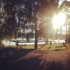 Bild från Strandbadet Älghult av @hvegis - Kvällsdopp i älgasjön 