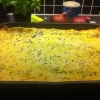 Färdig nötfärs-lasagne.