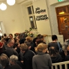 Uppsluppen stämning i konstmuseets entré! Foto: Mikael Dunker.