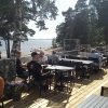 Bistro Björkvik - uteserveringen med suveränt läge