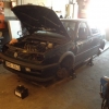 Nytt projekt, Golf III GT, kommer att vara hyrbil, först måste vi byta motor och besiktiga den.